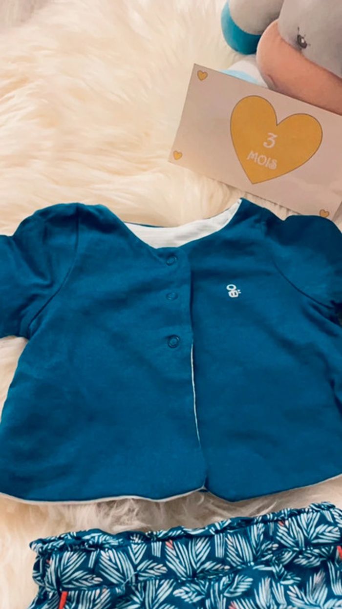 3 mois - ensemble bleu OBAIDI - photo numéro 2