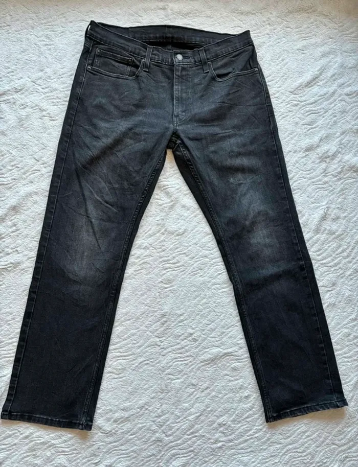 Jean Levi’s 559 homme XL/46 L30 coupe régular straight droit gris anthracite noir 00s y2k vintage - photo numéro 5