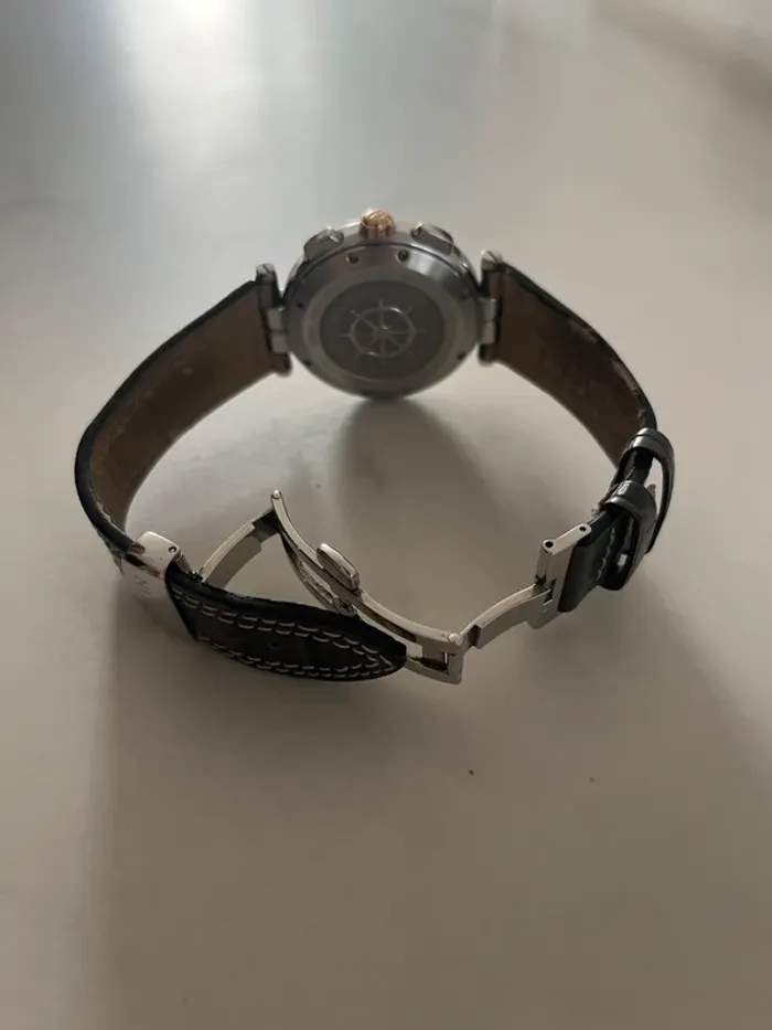 Montre chronographe Michel Herbelin gris et cuivre - photo numéro 4