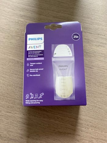 Sachet de conservateur de lait maternel