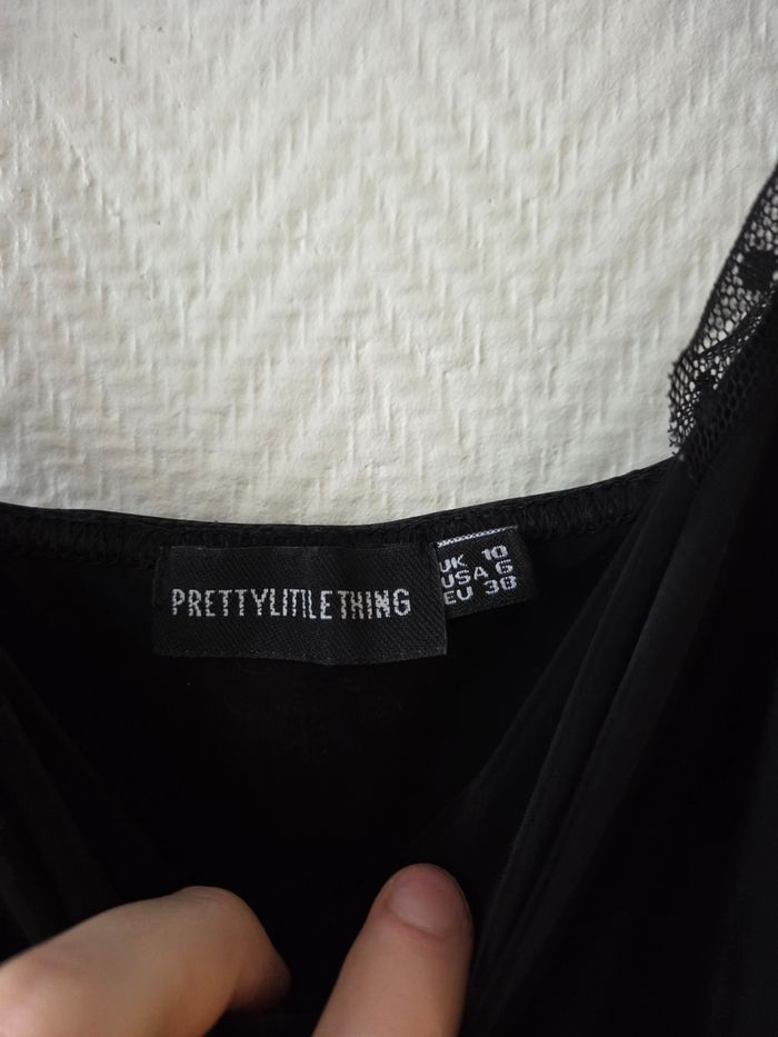 Body noir à manche froufrou - photo numéro 3