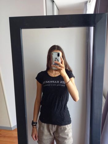 Tee shirt noir xs happiness