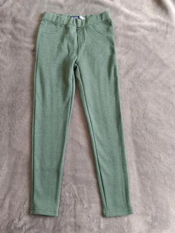 Jegging vert fils pailletés 10 ans Okaïdi