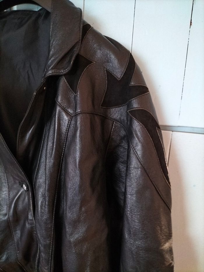 Veste cuir femme taille 44 - photo numéro 2