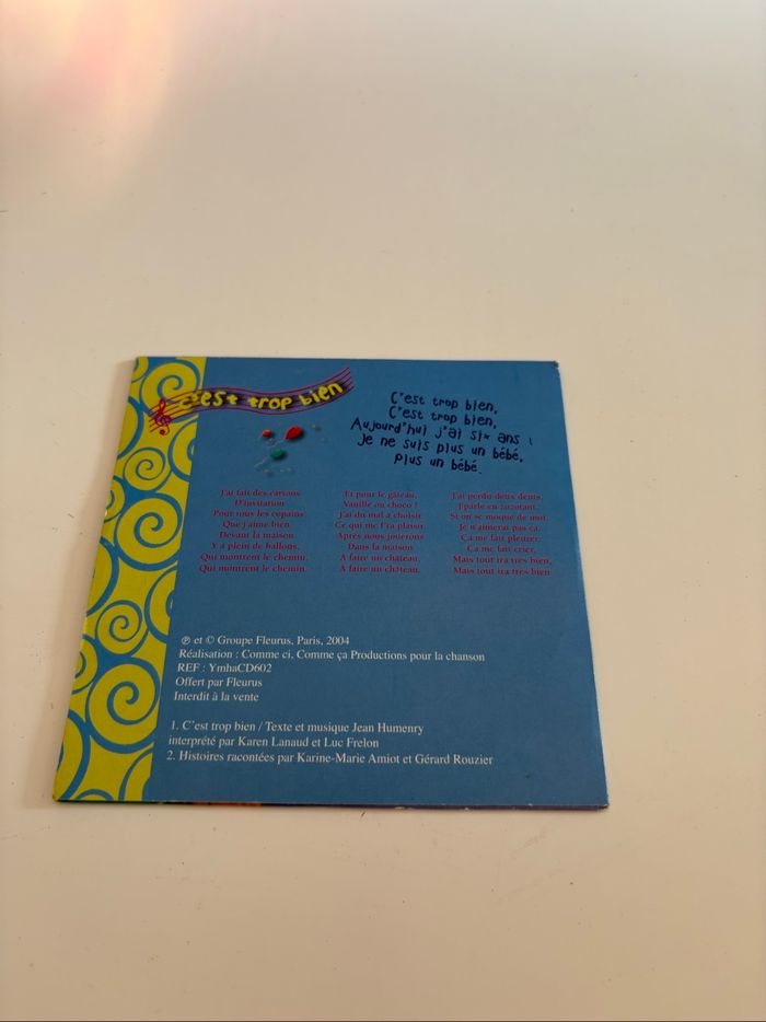 CD enfant La chanson de mes 6 ans - Fleurus - photo numéro 2