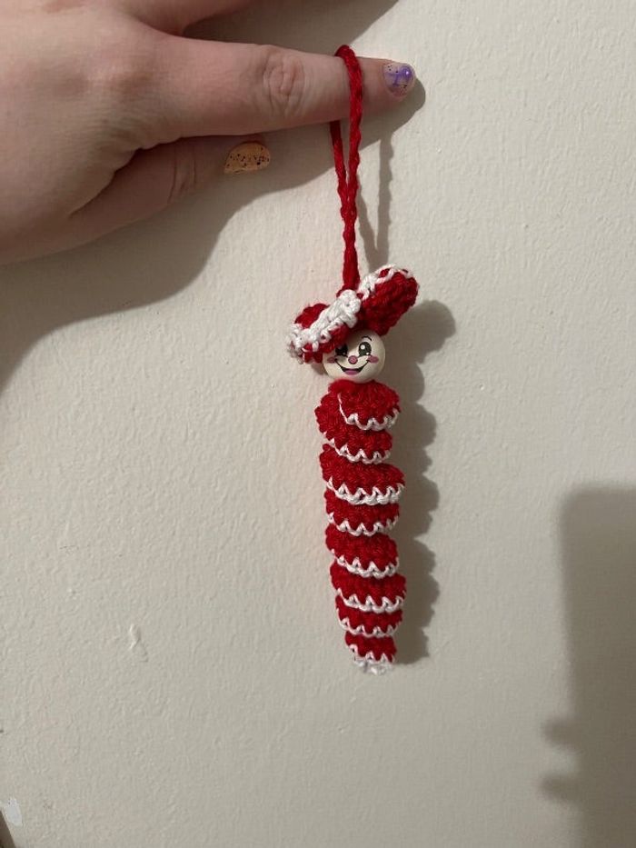 Chenille porte clé fait main
