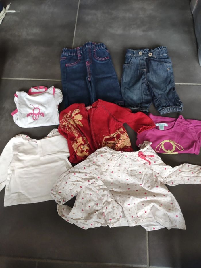 Lot vêtements bébé fille