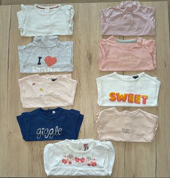 Lot de 9 t-shirts manches longues