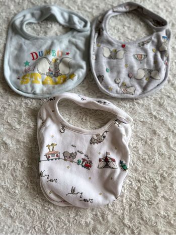 Lot de 3 bavoirs dumbo