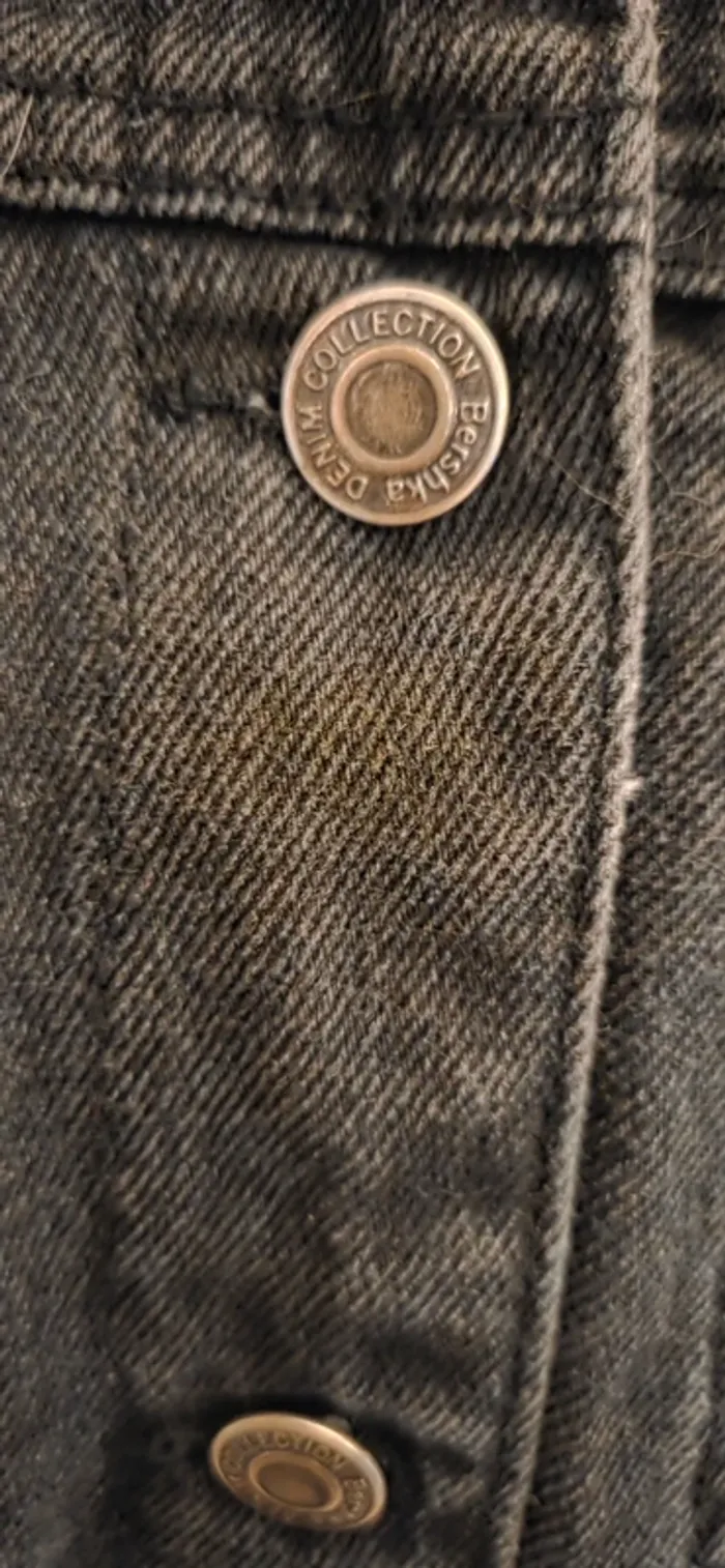 Veste en jean doublée effet mouton Bershka - photo numéro 10
