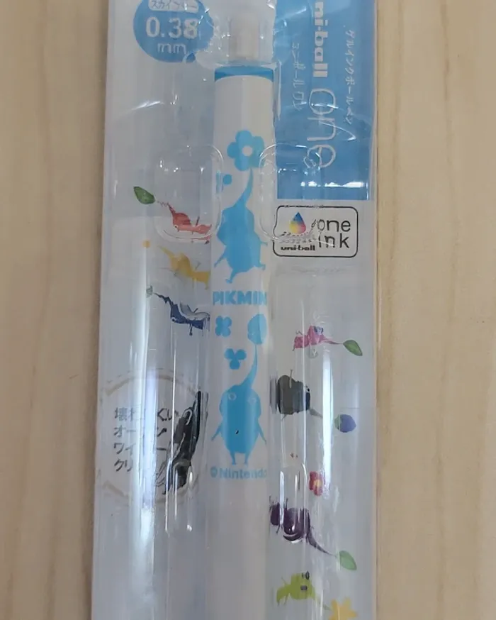 Stylo Pikmin Uni-ball 0.38mm bleu ciel - photo numéro 2
