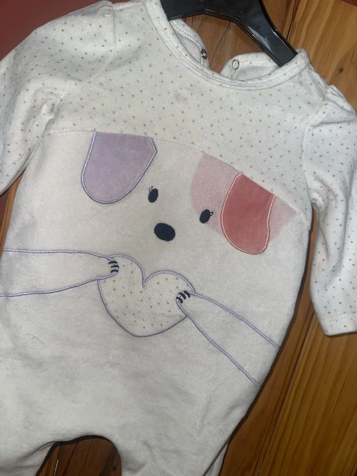 Pyjama Velour du pareil au même 6 mois - photo numéro 2