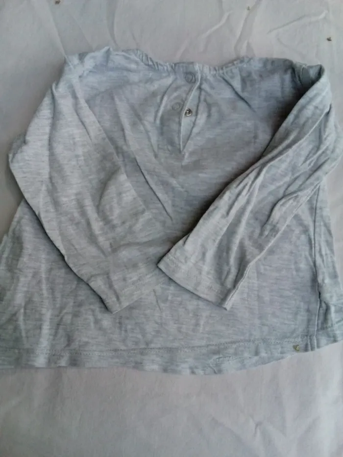 T shirt gris  18 mois - photo numéro 4