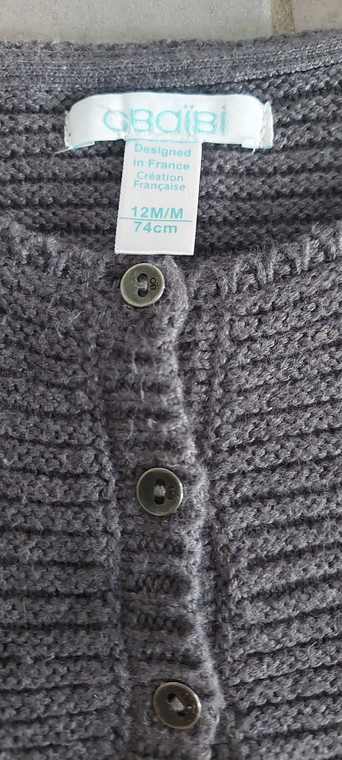 Gilet Obaïbi taille 12 mois - photo numéro 2