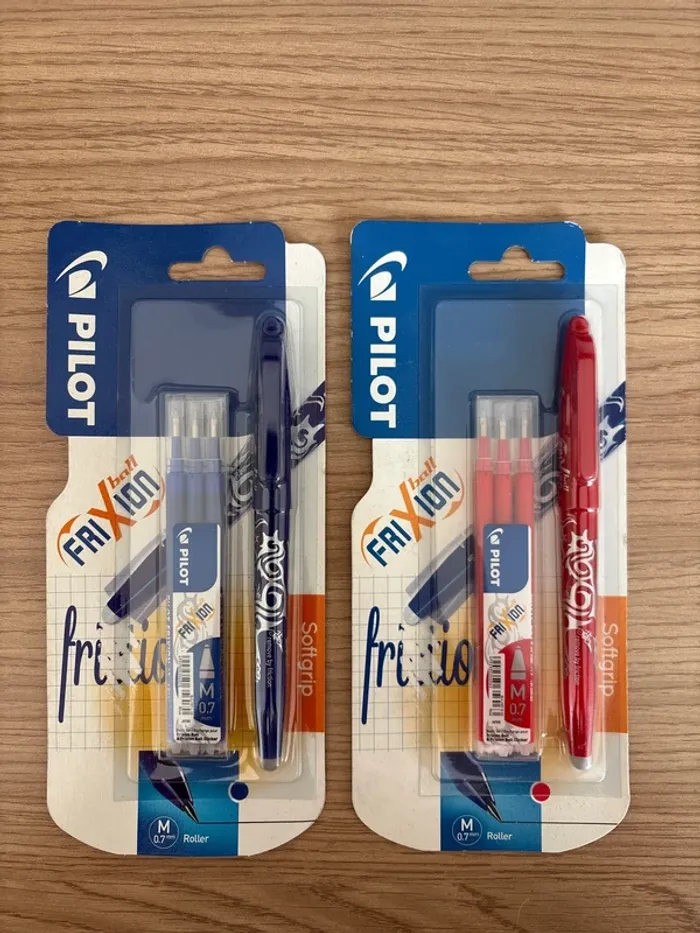 Stylos pilot Frixion ball + recharges