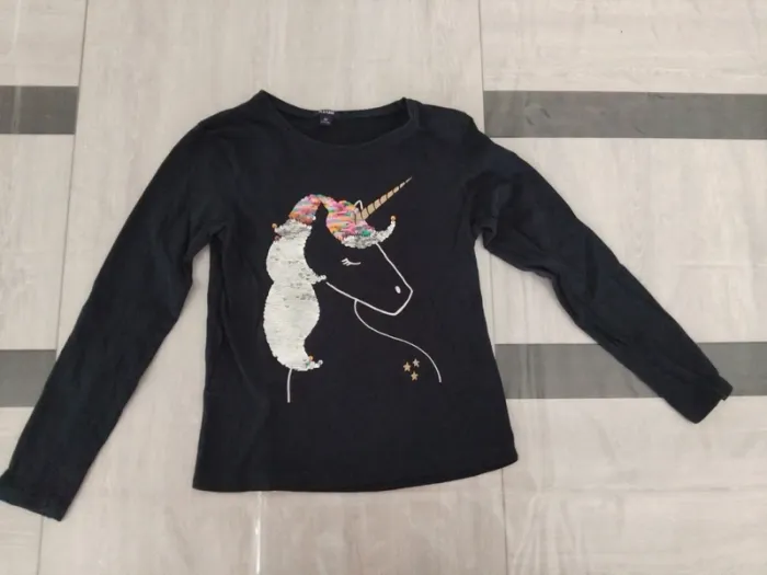 Tee-shirt manches longues licorne