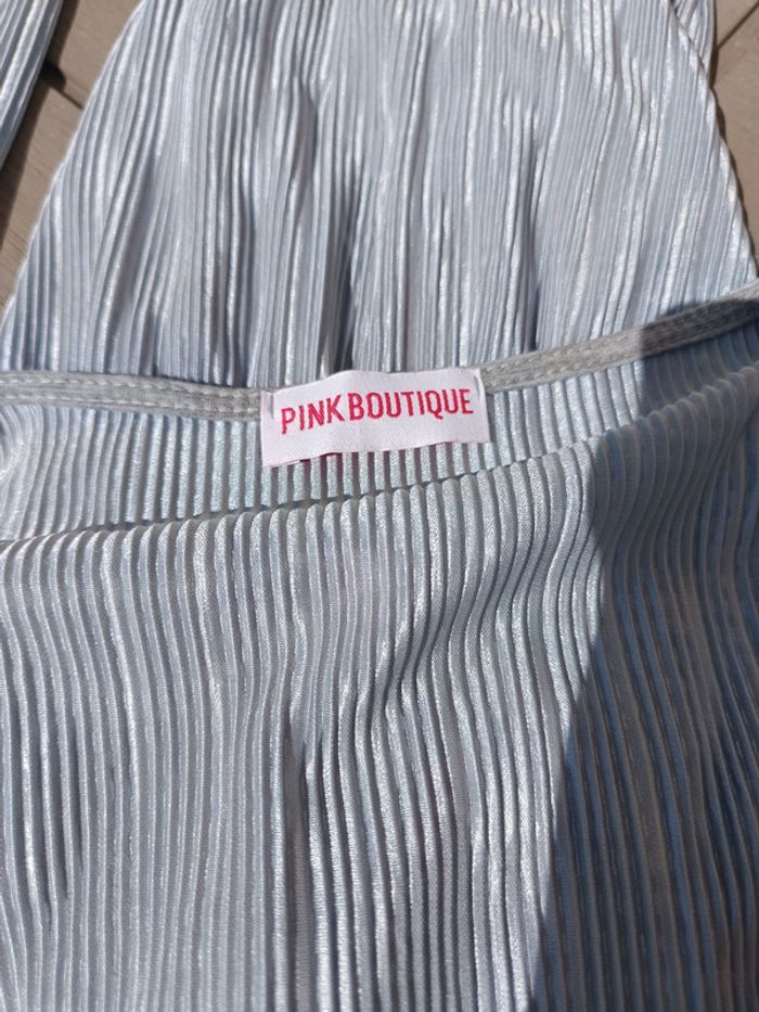 Superbe robe argentée taille S - photo numéro 5