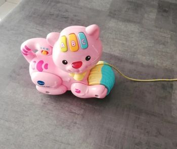 🐱🎶 Chat rose à promener musical VTech – Jouet interactif 🌟