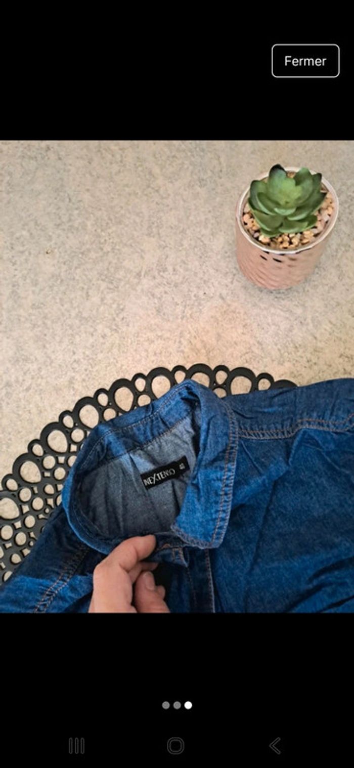 Robe légère en jean in extenso taille 40 - photo numéro 3