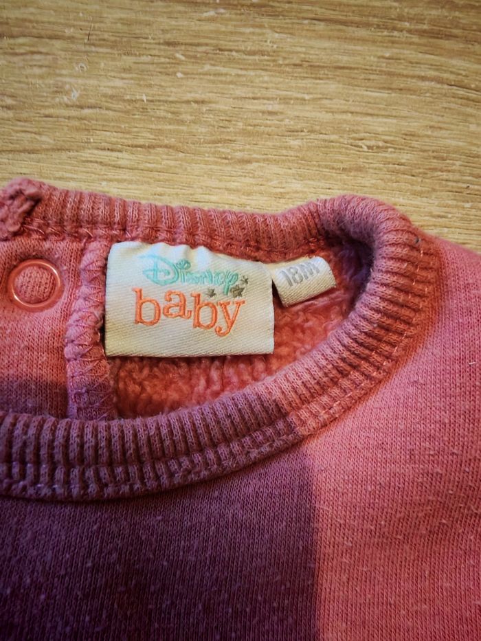 Sweat Disney Baby – 18 mois, doublé polaire - photo numéro 3