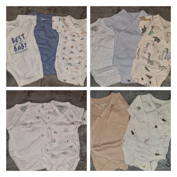 Lot de 10 bodies garçon
