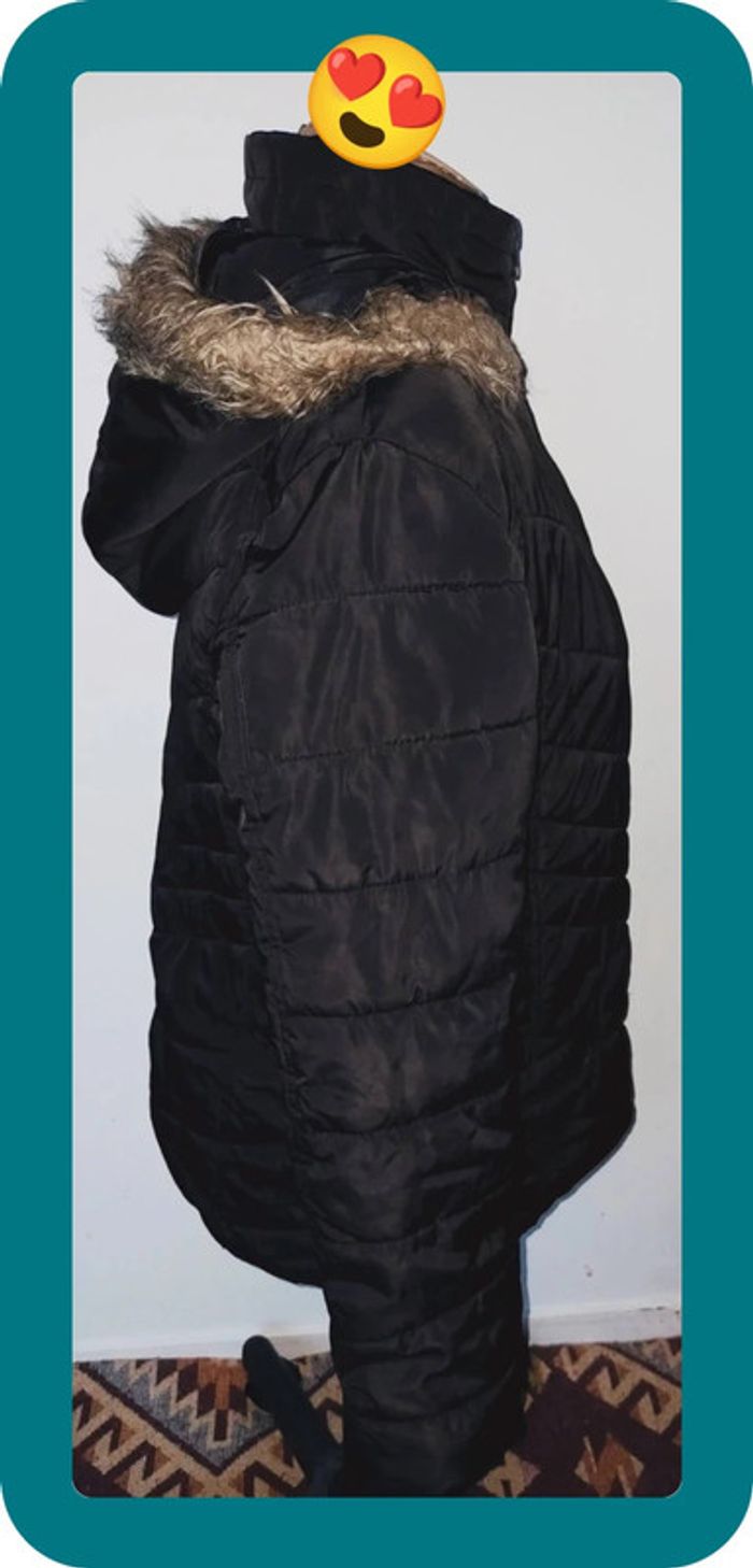 Manteau Casual noir, femme, taille L - photo numéro 4
