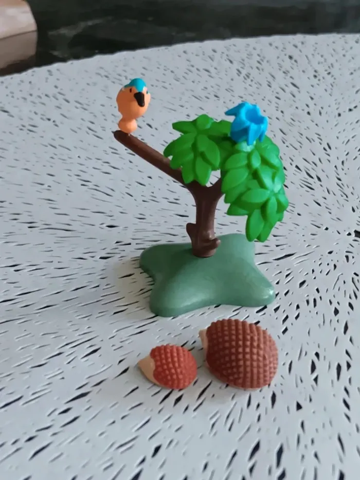 Martin pêcheur playmobil et hérissons - photo numéro 4