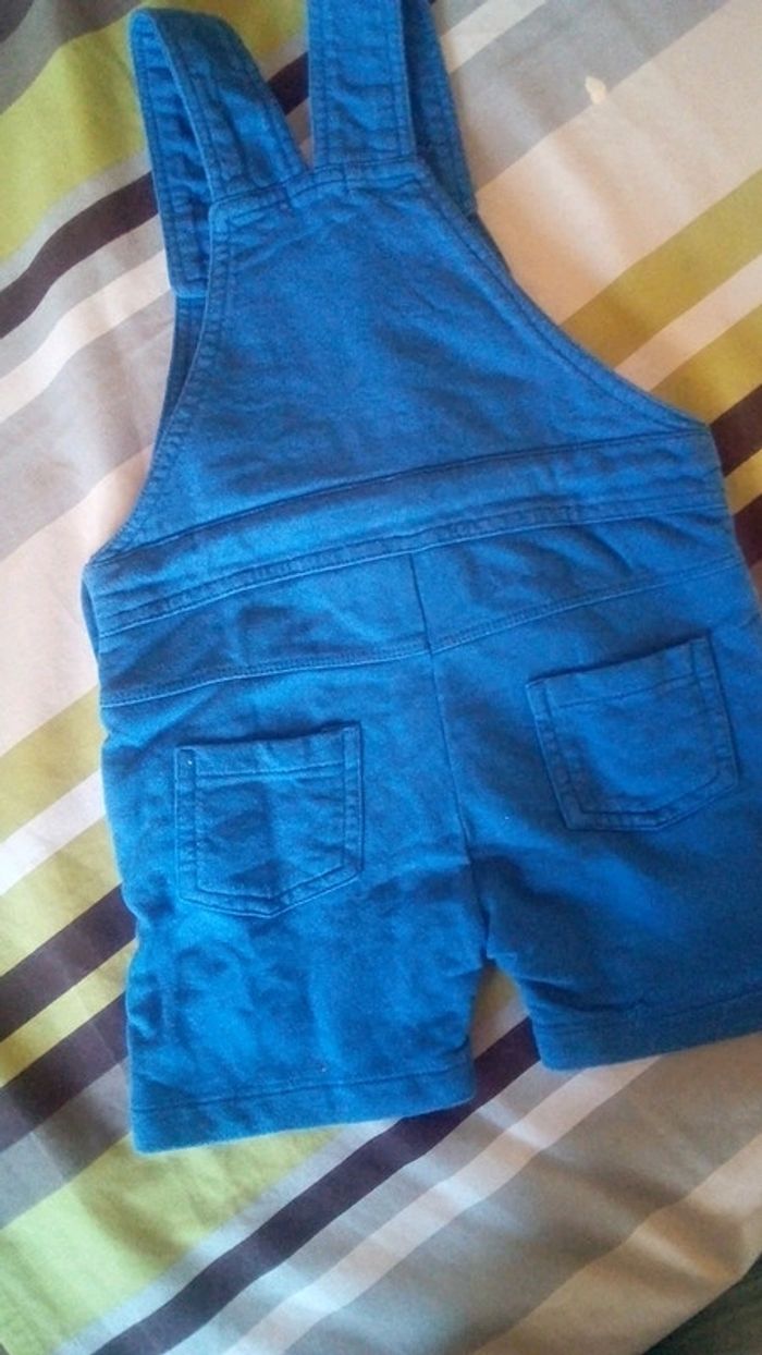 Salopette short bleu - photo numéro 4