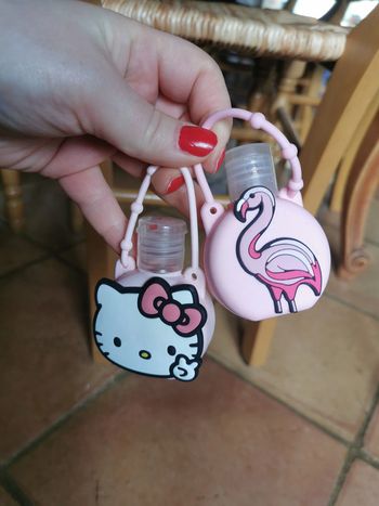 Flacons vides en caoutchouc Hello Kitty & Flamant rose