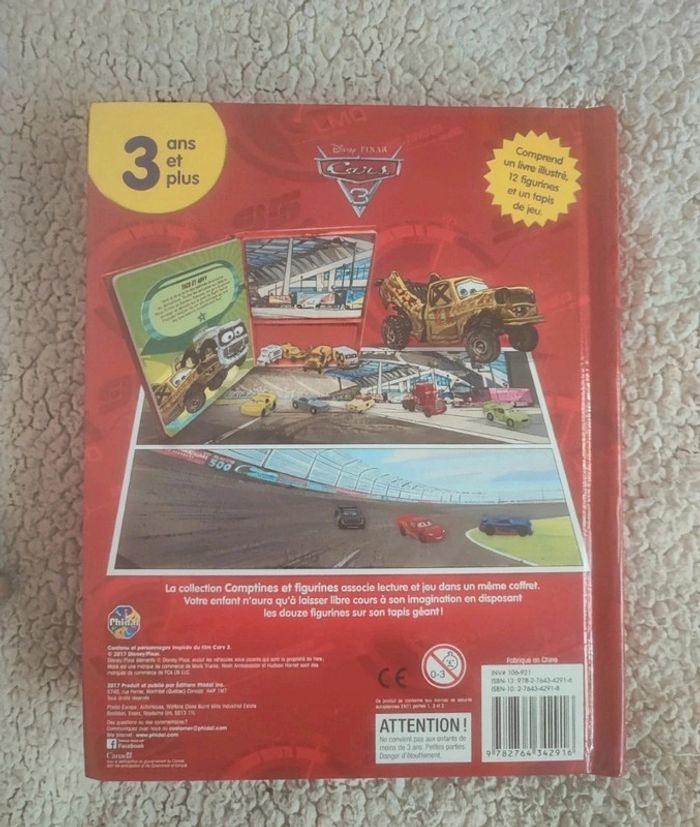 Livre comptines et figurines animé cars - photo numéro 2