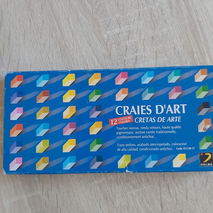 Boite craies d'art
