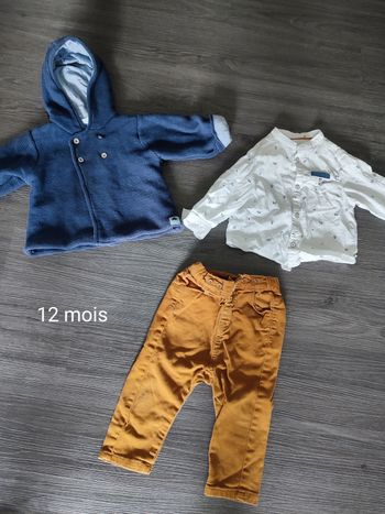 Lot vêtements 12 mois garçon