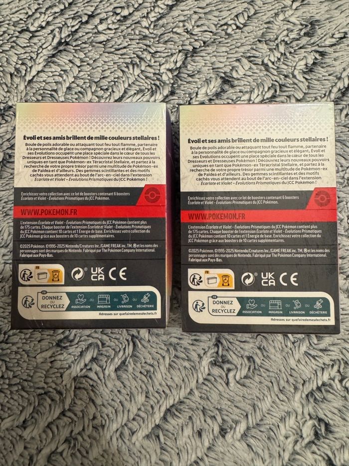 Lot de 2 bundle Pokémon 8.5 évolution prismatique - photo numéro 2