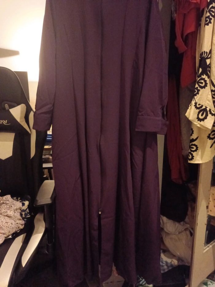 Robe jellaba longue violet femme - photo numéro 7