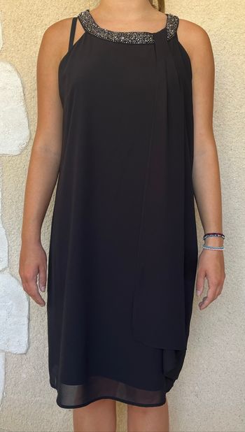 Robe noir Jacqueline Riu (T44)