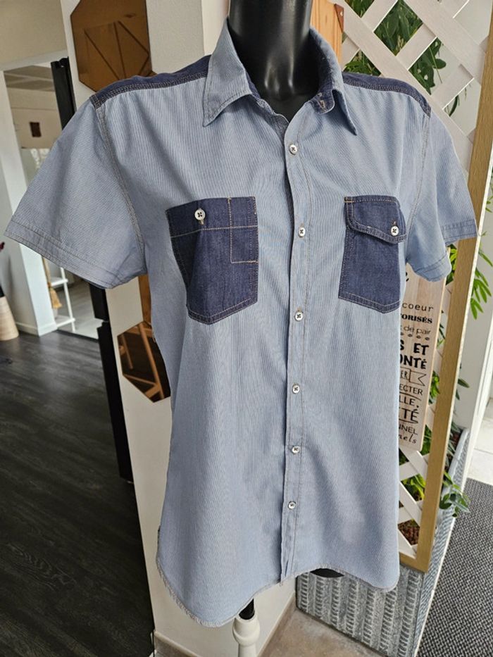 WE chemise bleu taille L - photo numéro 2