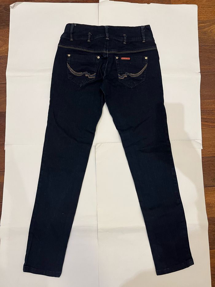 Jean bleu brut morgan vintage taille XS/34 - photo numéro 4