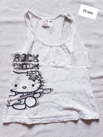 Débardeur hello kitty 10 ans
