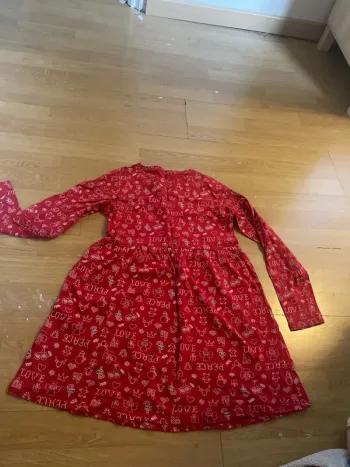 Robe manches longues fille 11/12 ans tex