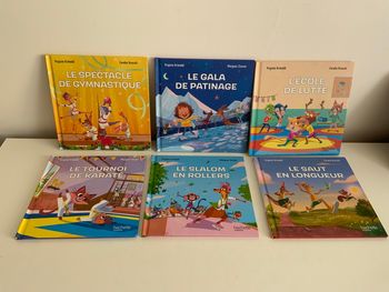 Lot de livres sur le thème du sport
