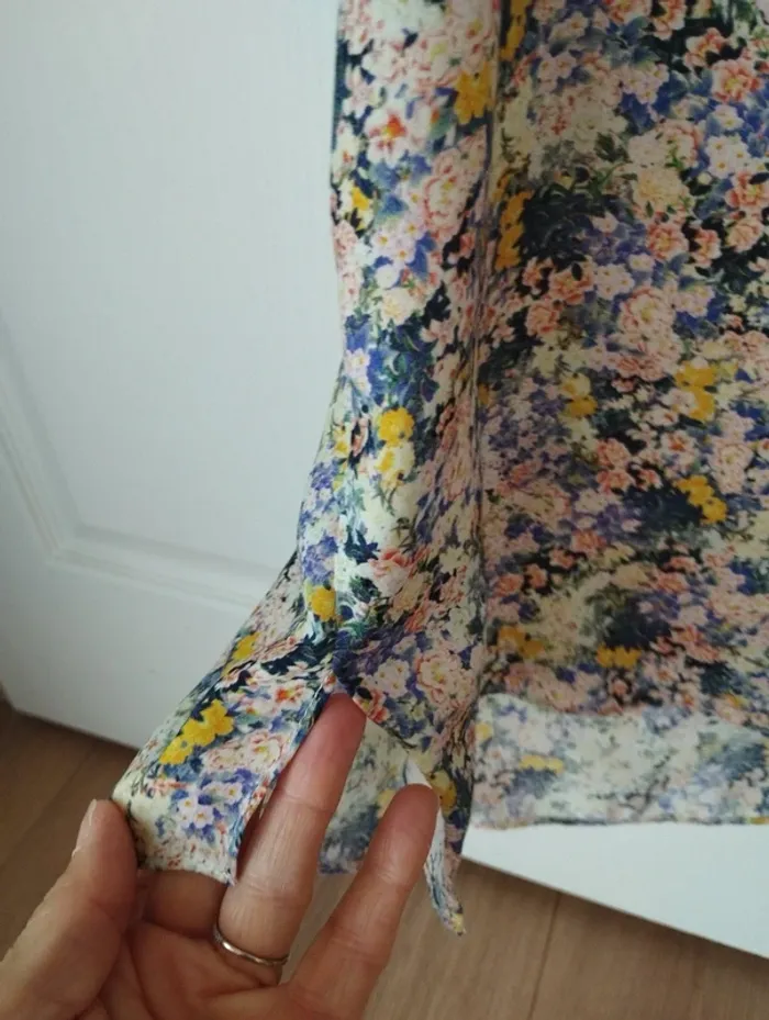 Débardeur en satin fleuri Promod S - photo numéro 4