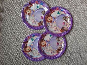 Assiettes Sofia Disney Anniversaire
