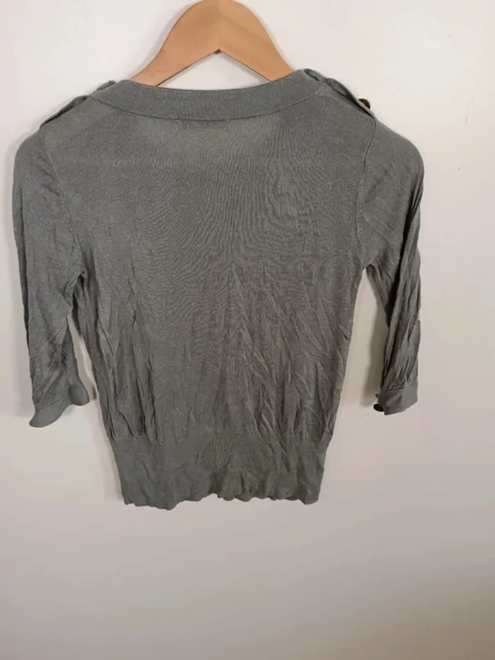 C28 blouse gris kookai T1 - photo numéro 2