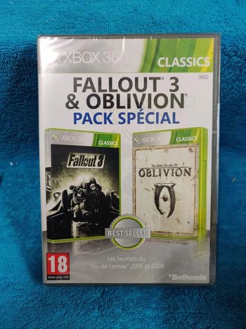 XBOX360 Fallout 3 et The elder scrolls IV Oblivion