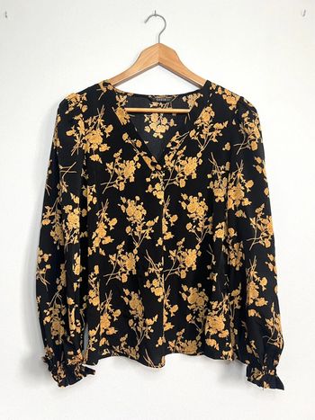 Blouse manches longues Shein noir