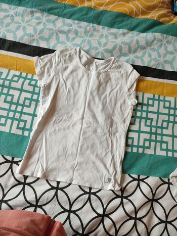 T-shirt blanc de la marque Domyos