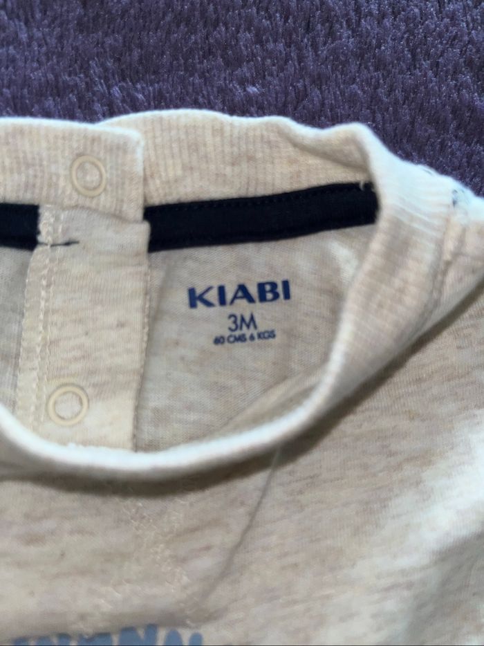 T-shirt bébé garçon taille 3 mois marque KIABI - photo numéro 3