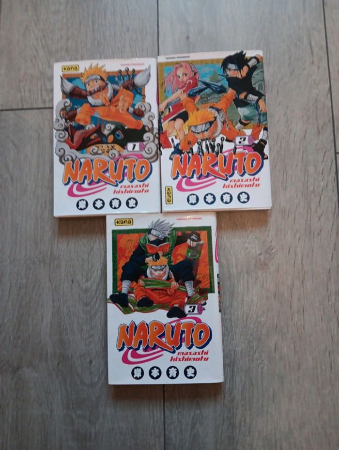 Lot de 3 tomes Naruto