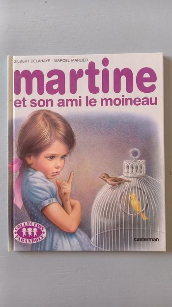Martine et son ami le moineau