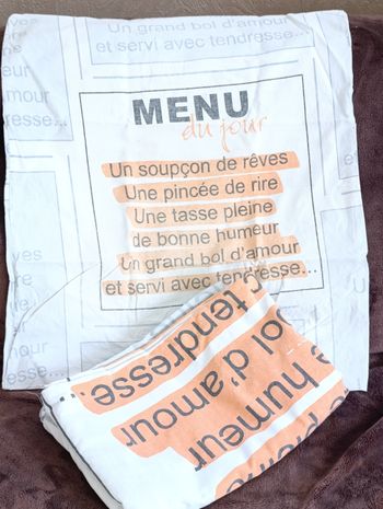 Housse de couette + taie d'oreiller